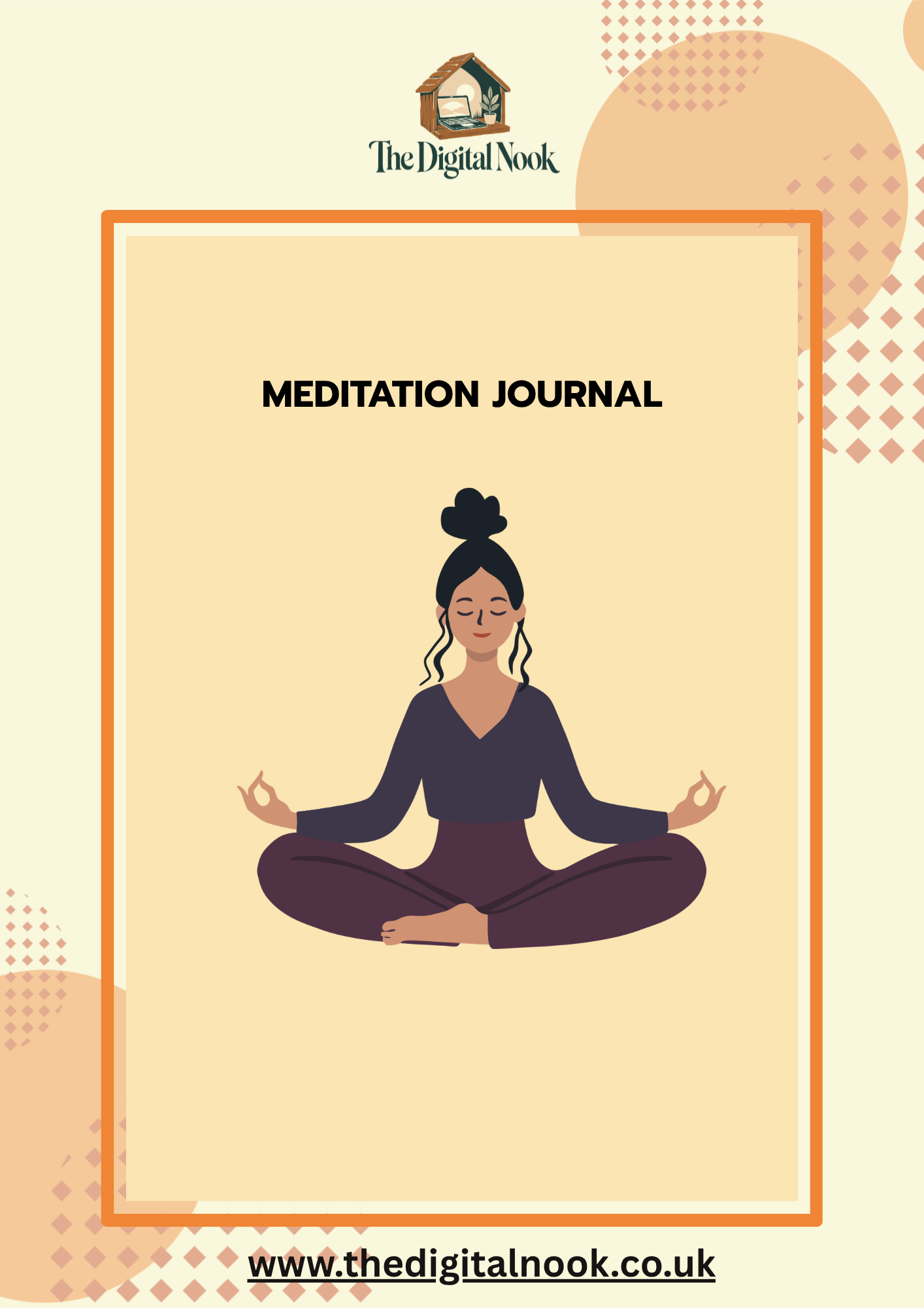 31-Day Meditation Journal | Printable Mindfulness & Meditation Tracker | Guided Reflection Workbook PDF