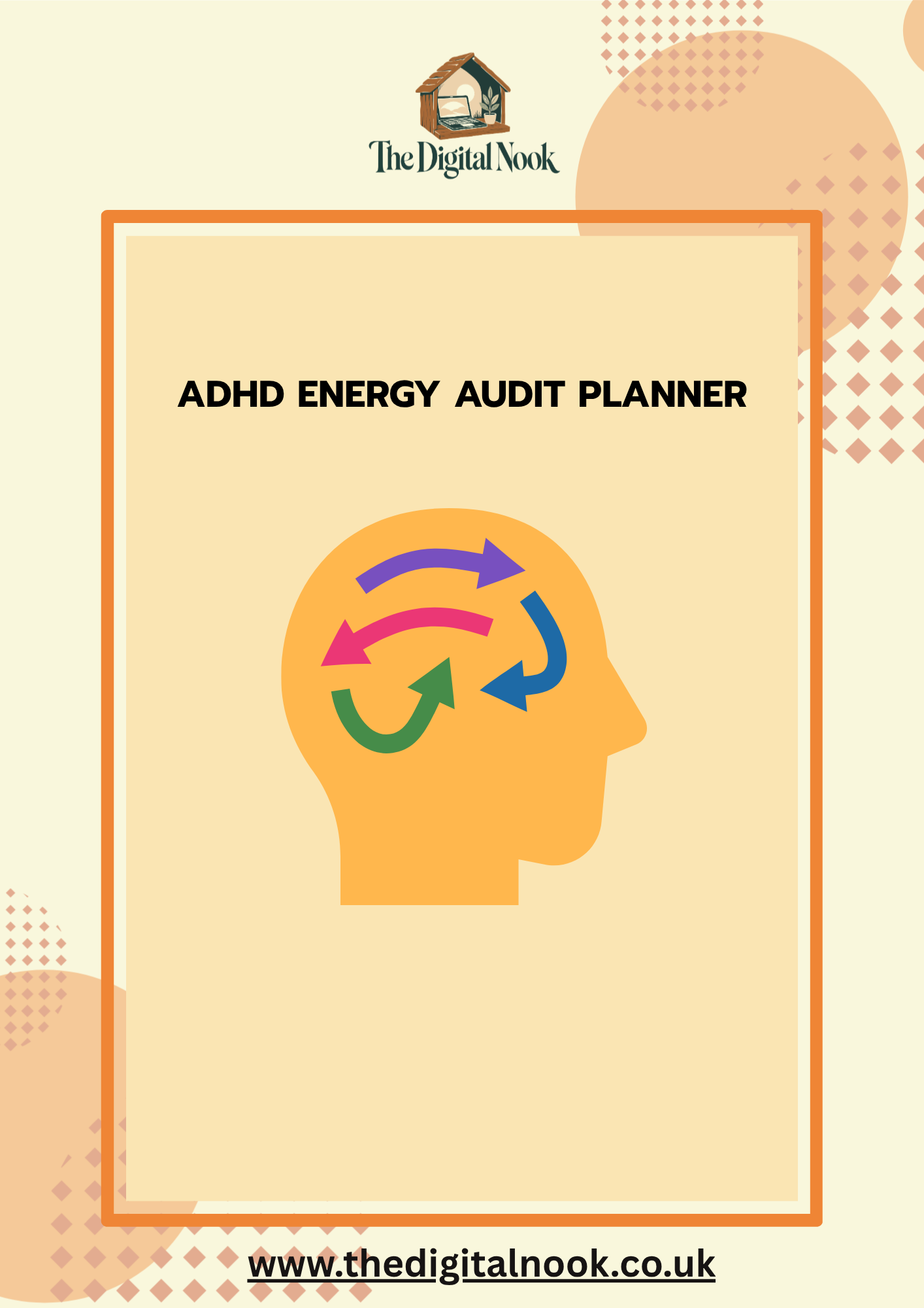 ADHD Energy Audit Planner | Weekly Energy Tracker & Self-Reflection Workbook | Printable PDF