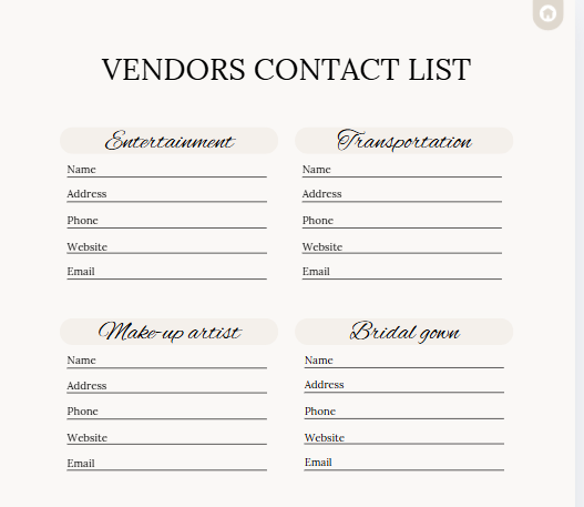 75-Page Ultimate Downloadable Wedding Planner