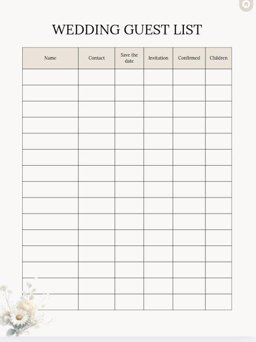 75-Page Ultimate Downloadable Wedding Planner
