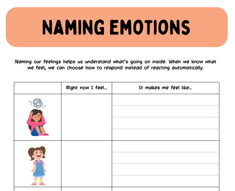 Trauma & Big Feelings Workbook for Kids | 28-Page Childhood Emotional Support Bundle (PDF)