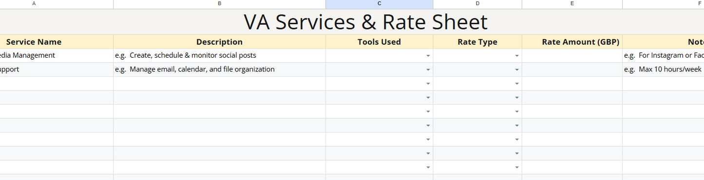 10-in-1 Virtual Assistant Business Tracker | Google Sheets Template & Client Manager