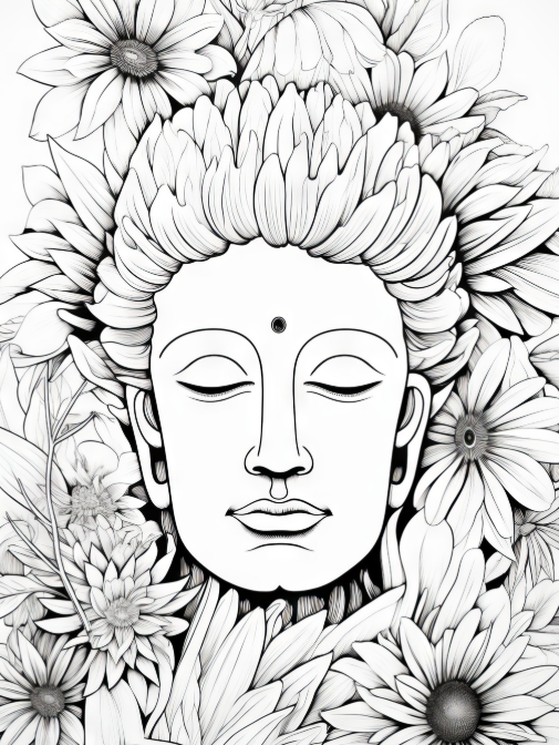 Mindfulness People Colouring Book | 30 Beautiful Portrait & Lifestyle Pages for Stress Relief (Printable PDF)