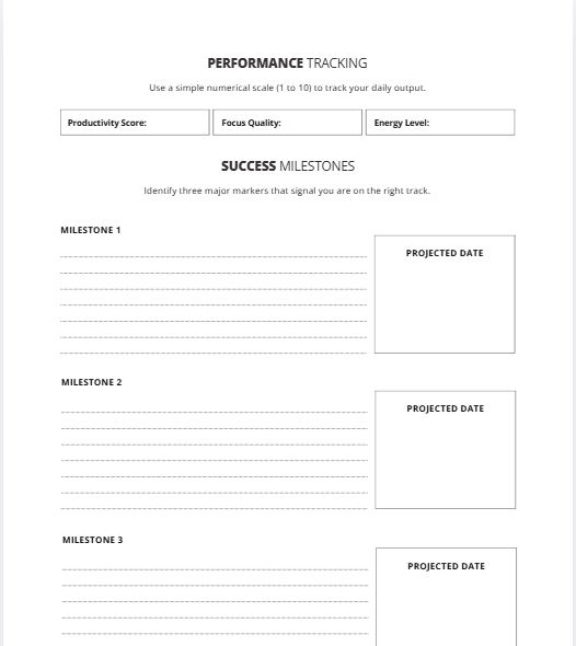 The Strategic Achievement Framework