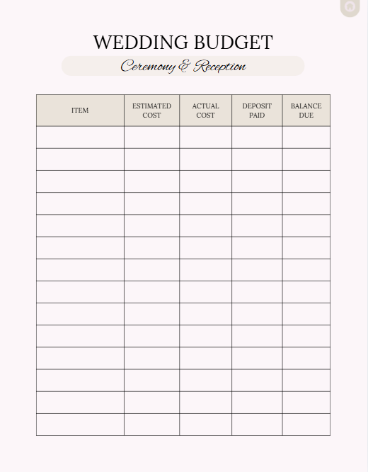 75-Page Ultimate Wedding Planner