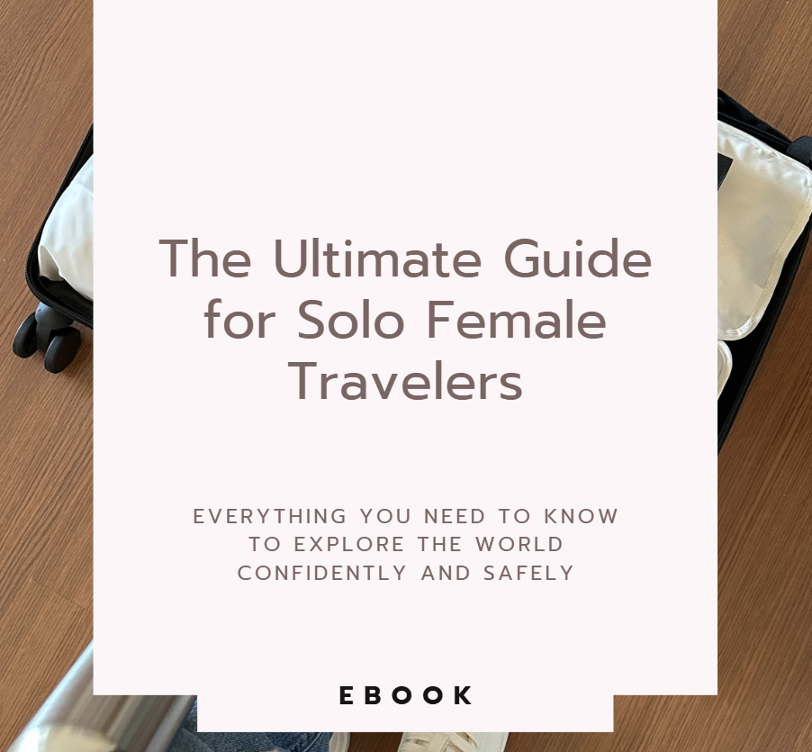 The Ultimate Guide for Solo Female Travellers | Digital Travel Ebook & Planner