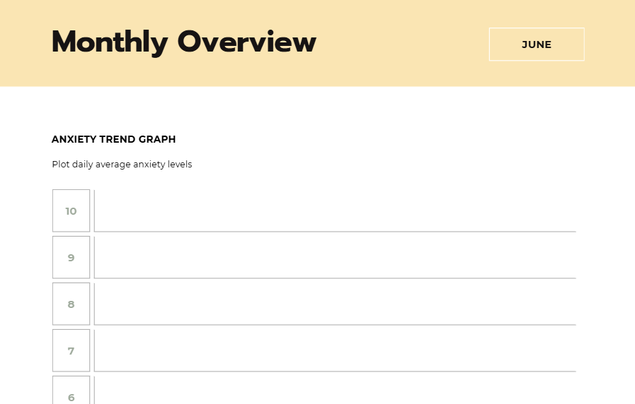 Anxiety Journal for Symptoms | Printable Anxiety Tracker & Mental Health Journal