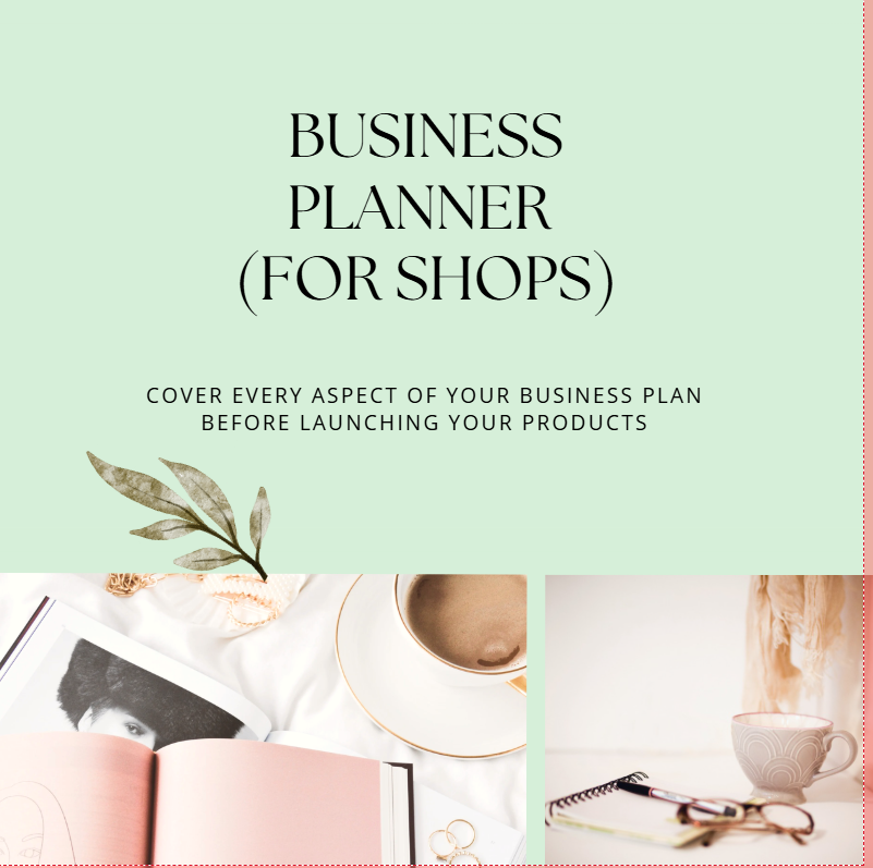 Shop Business Planner | 80+ Page Business Planner for Online Shops & Small Business Owners