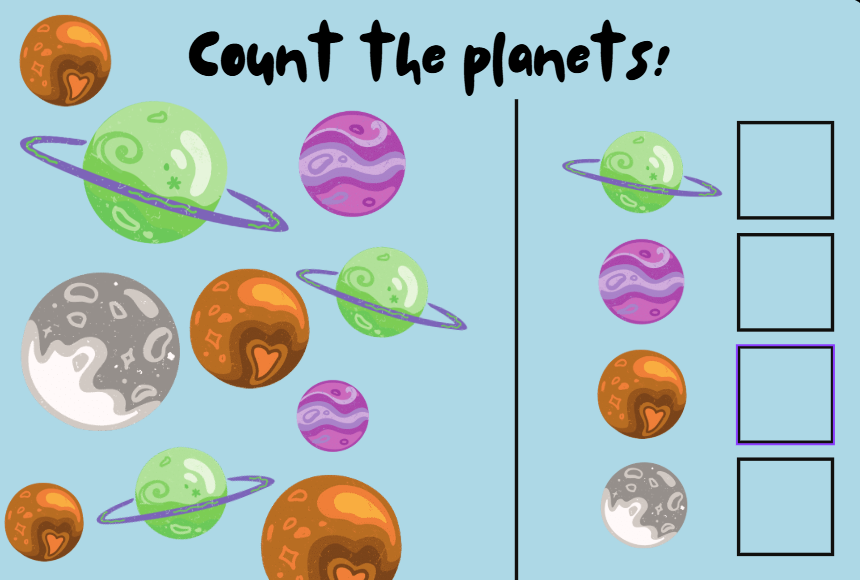 Space Activity Book | Printable Preschool Busy Book PDF | Colours, Numbers, Shapes & Matching Activities