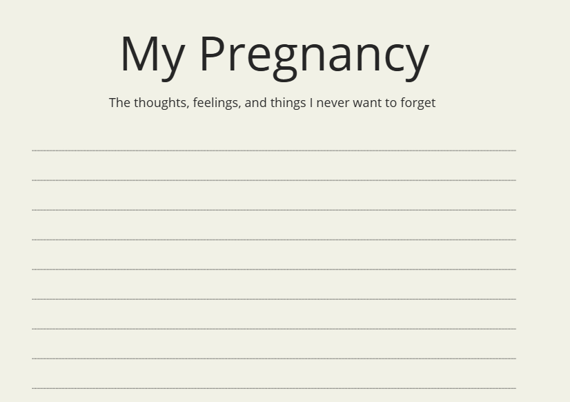 Baby Memory Book | First 5 Years Printable Keepsake Journal | Pregnancy, Milestones & First Memories PDF