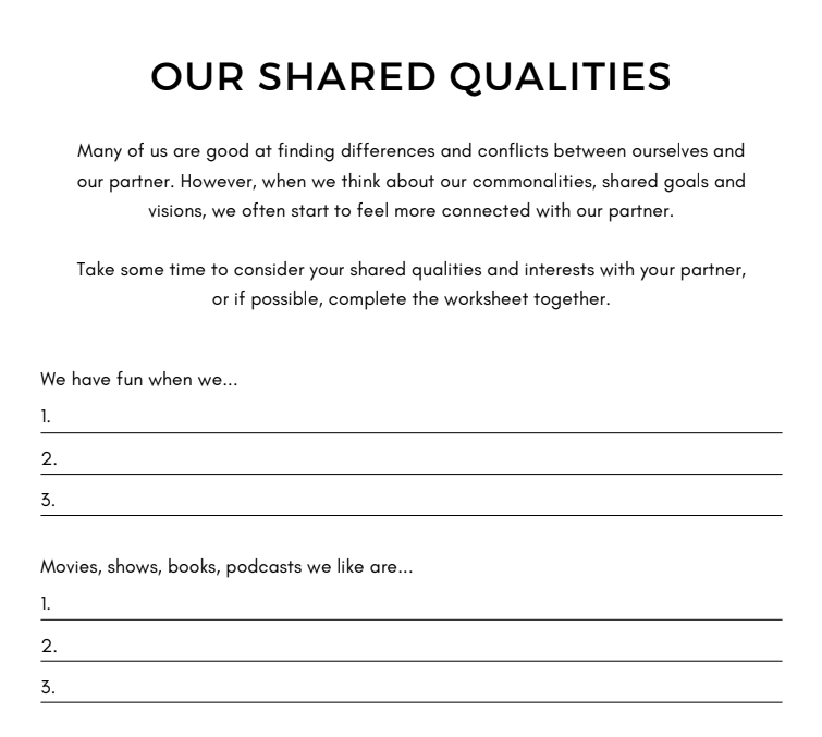 Healthy Relationships Workbook | Printable Couples Journal & Relationship Communication Toolkit PDF