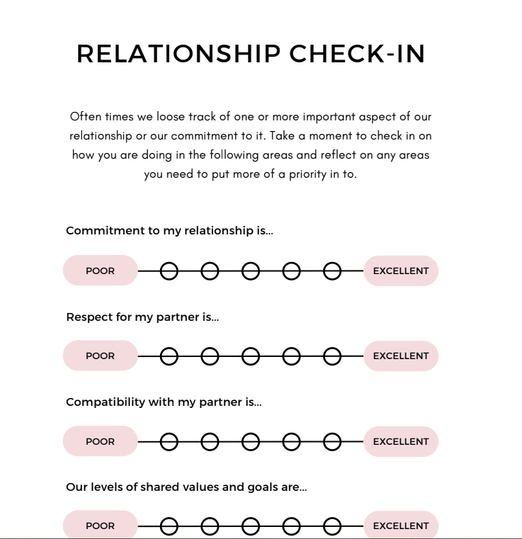 Healthy Relationships Workbook | Printable Couples Journal & Relationship Communication Toolkit PDF
