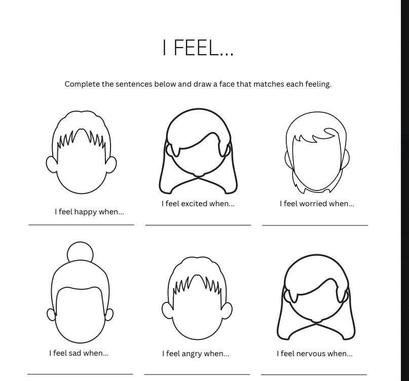 Feelings Check-In Worksheets for Kids | Printable Emotions & Social Emotional Learning (SEL) Activities PDF