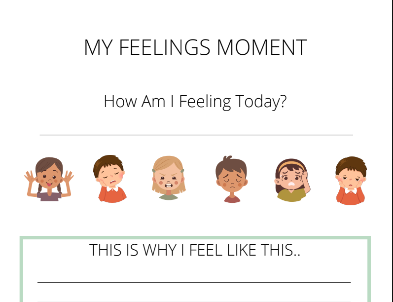 Feelings Check-In Worksheets for Kids | Printable Emotions & Social Emotional Learning (SEL) Activities PDF