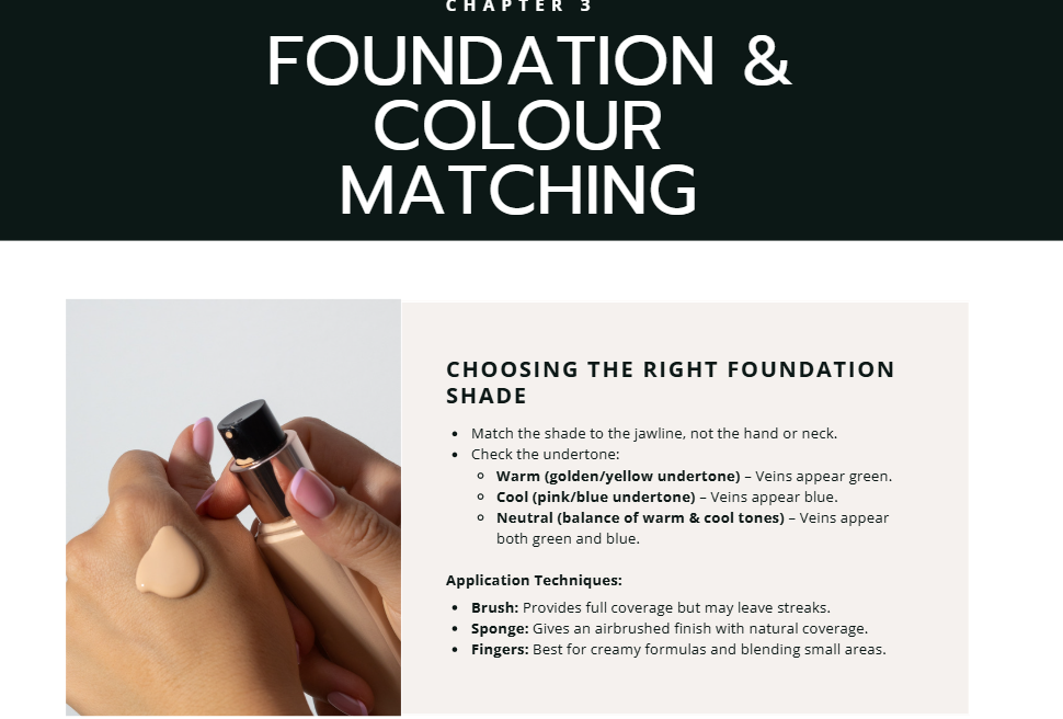 Professional Makeup Training Manual | Printable Makeup Artist Guide & Beauty Business eBook