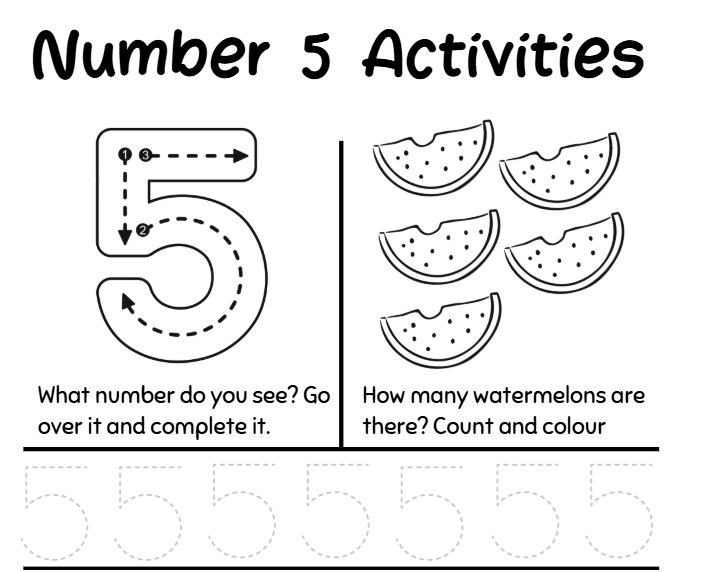 Early Numbers Activity Book | Printable Maths Workbook for Preschool & Reception | Counting, Number Recognition & Number Tracing PDF