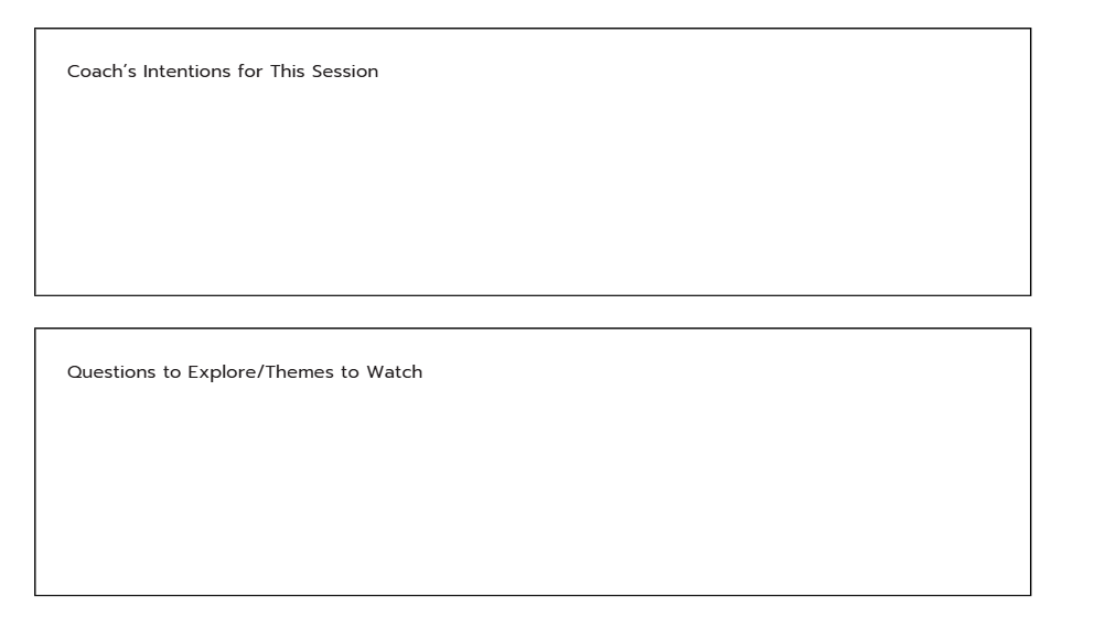 Professional Life Coach Session Planner | Printable Client Session Notes & Coaching Record PDF