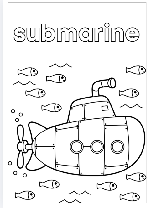 Vehicles Colouring Book | Printable Vehicle Colouring Pages for Preschool & Toddlers | Cars, Trucks, Planes & More PDF