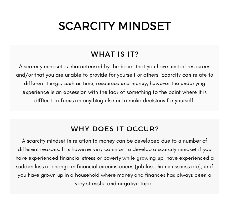 Financial Anxiety Workbook | Printable Money Mindset Journal & Financial Wellbeing PDF