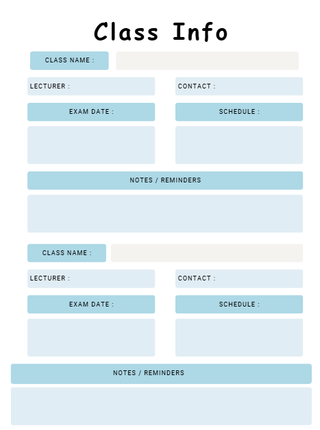 Kids' School Planner | Printable Student Planner & Homework Organiser | Daily, Weekly & Study Planning PDF