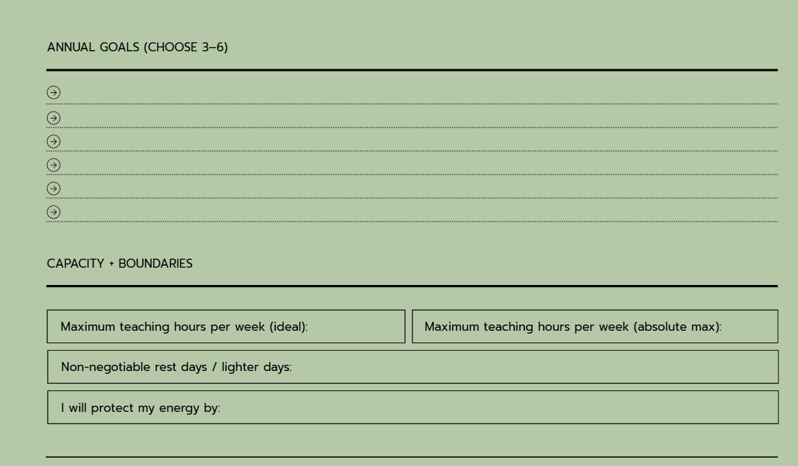 Pilates Instructor Planner | 81-Page Studio Business & Client Management Planner | Printable PDF