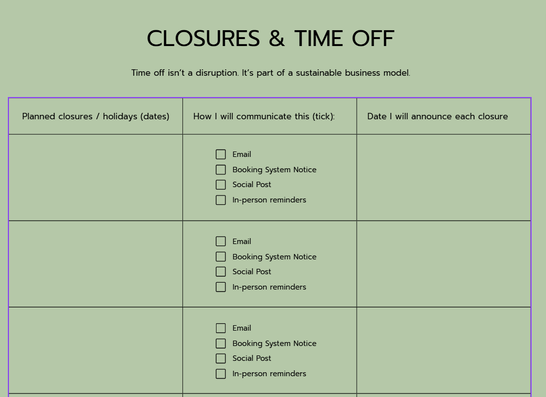 Pilates Instructor Planner | 81-Page Studio Business & Client Management Planner | Printable PDF