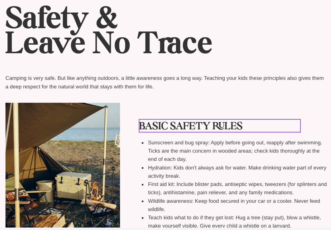 Family Camping Guide | Complete Beginner's Camping Planner & Checklist | Printable PDF