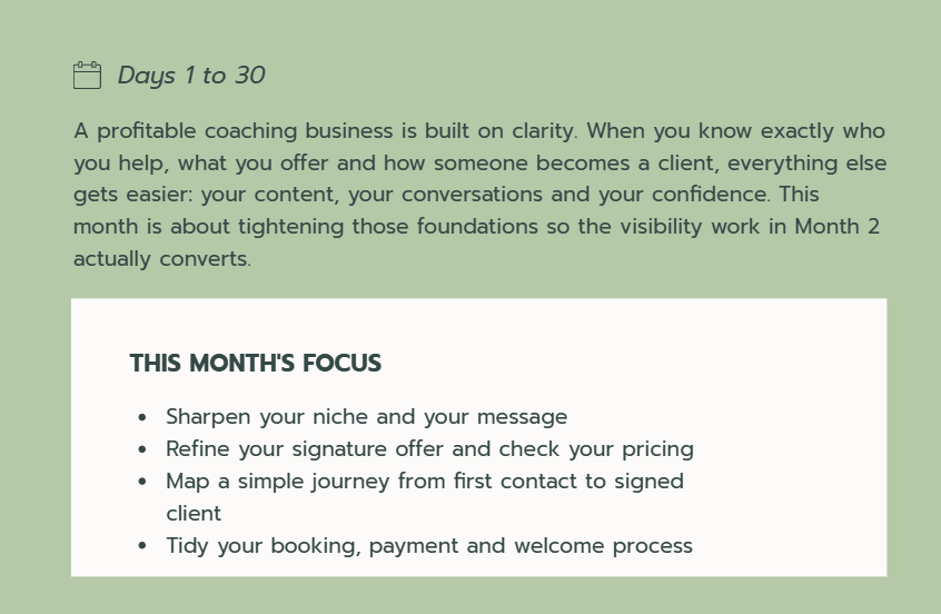 90-Day Business Growth Roadmap for Coaches | Business Planner & Growth Workbook | Printable PDF