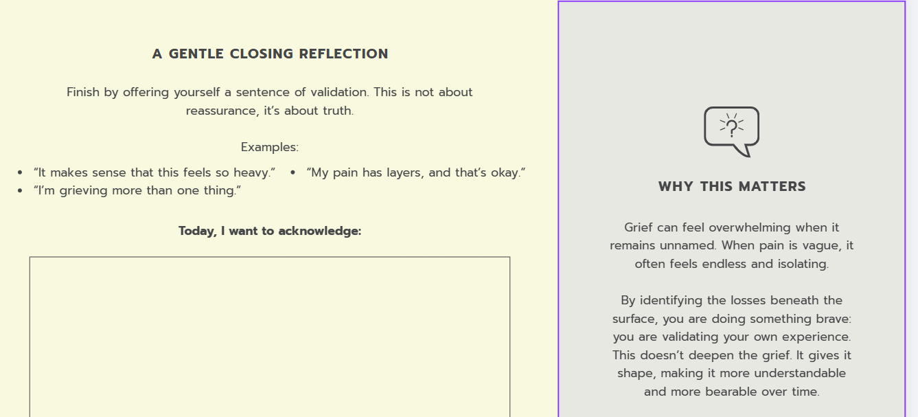 Grief & Loss Workbook for Adults