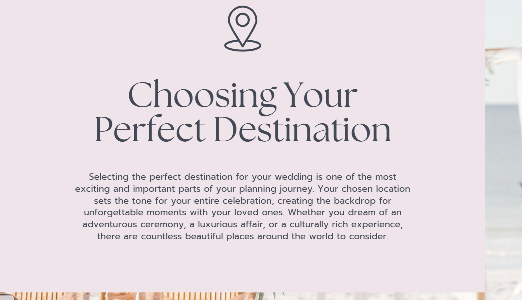 Destination Wedding Planner Book