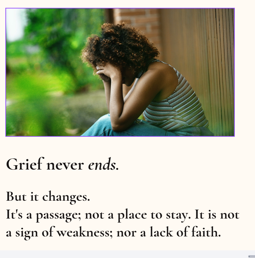 Coping With Grief Workbook