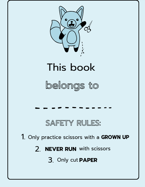 Kids Scissor Skills Activity Book