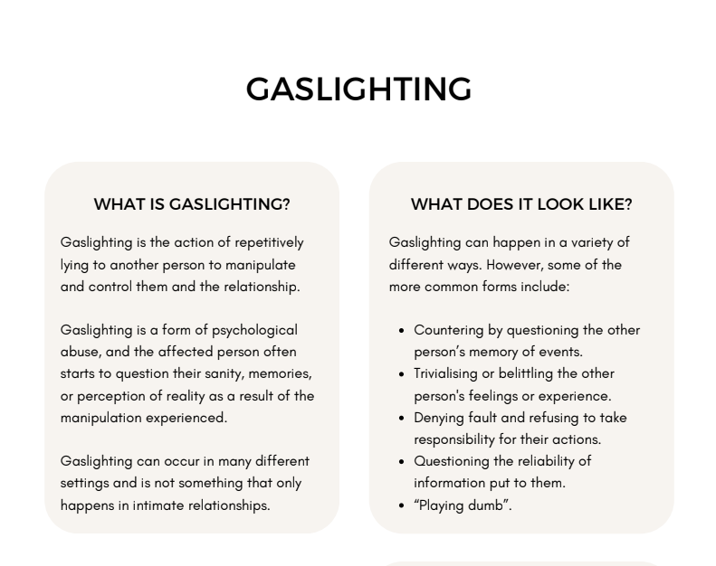 Narcissism Workbook