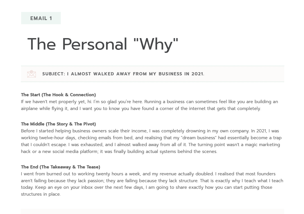 Email Sequence Templates