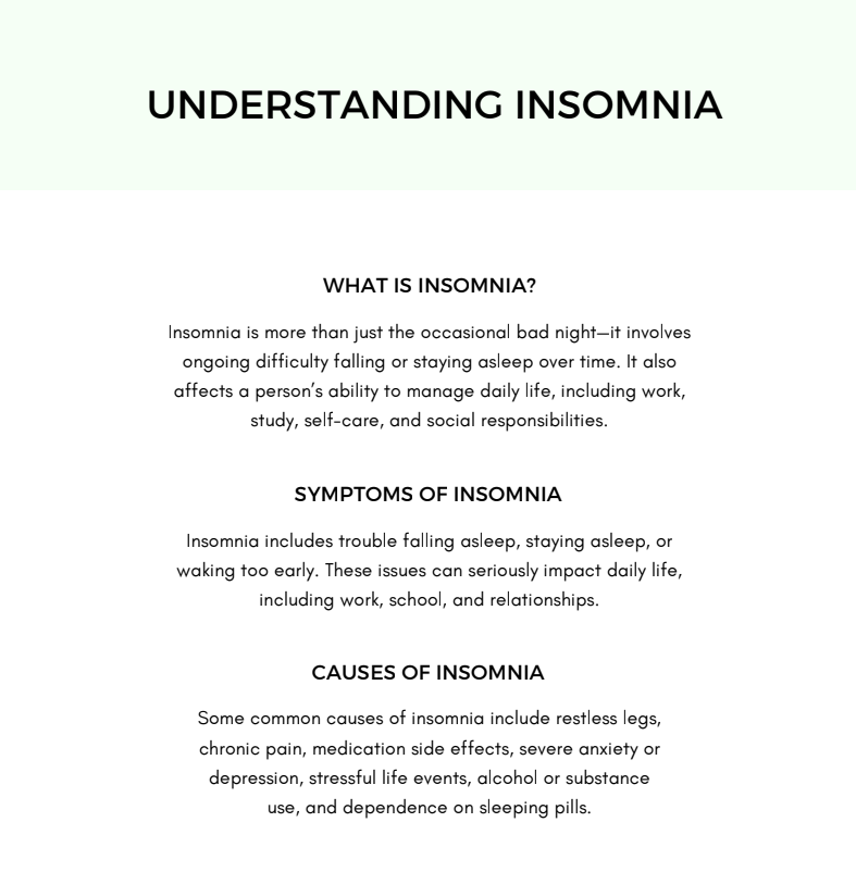 CBT for Insomnia