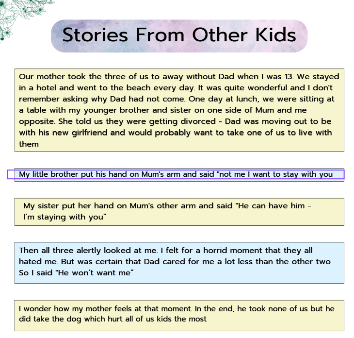 Coping with Divorce Workbook