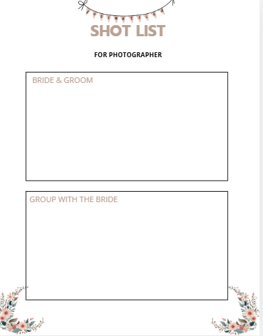 Wedding Planning Templates