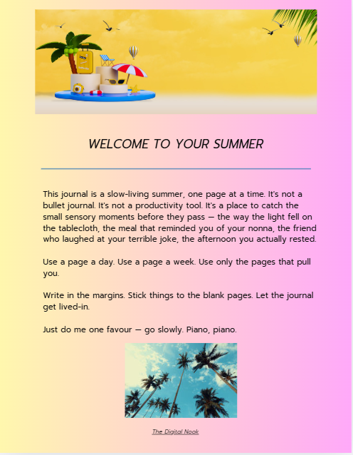 Summer in Sicily Guided Journal