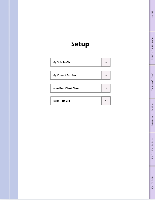 Interactive Skincare Journal