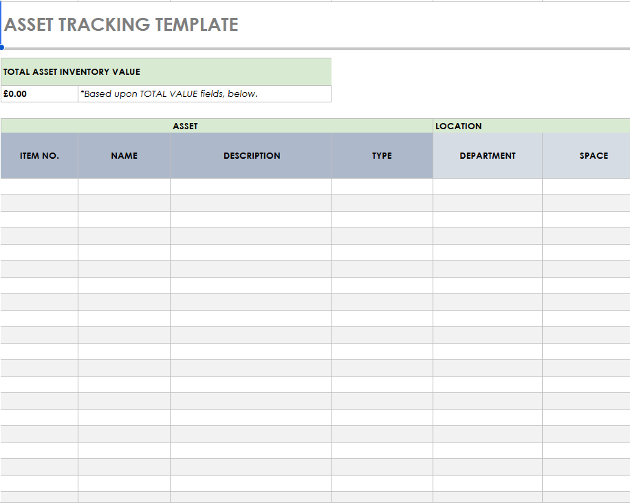 Inventory Spreadsheet Bundle