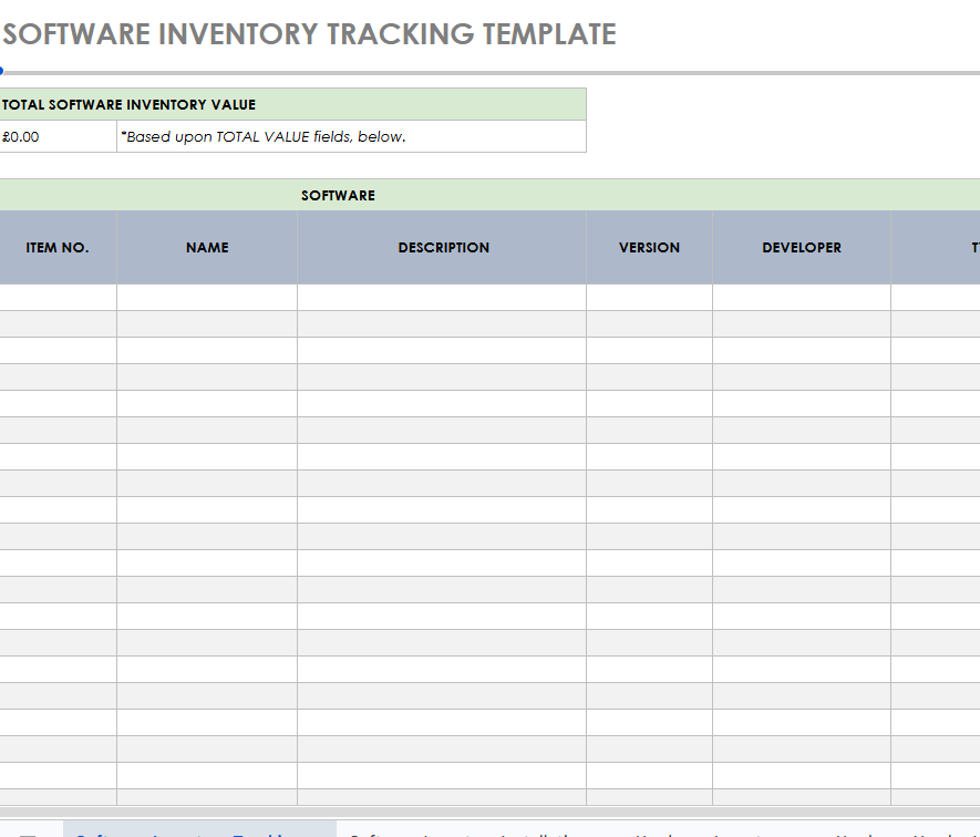 Inventory Spreadsheet Bundle