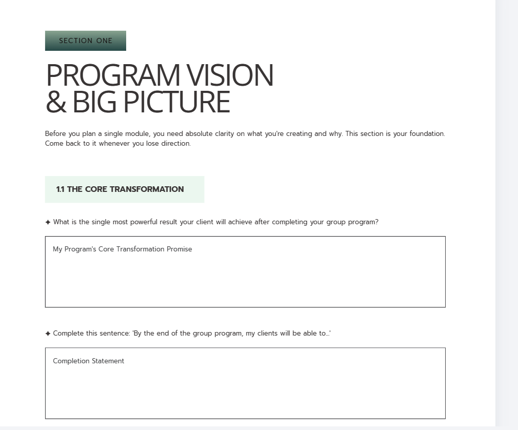 Group Program Planner