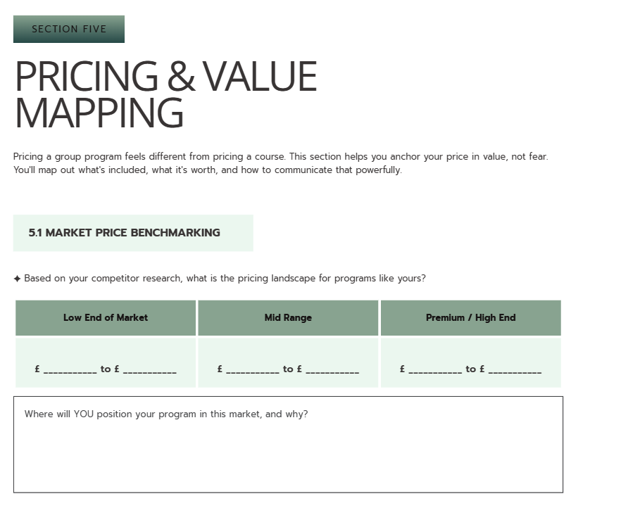 Group Program Planner