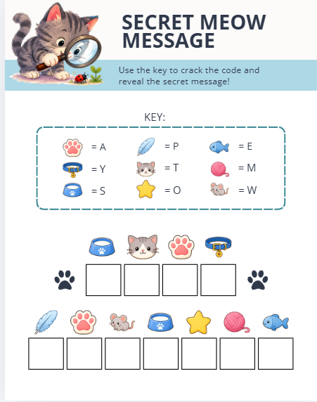Cat-Themed Puzzle Pack for Kids