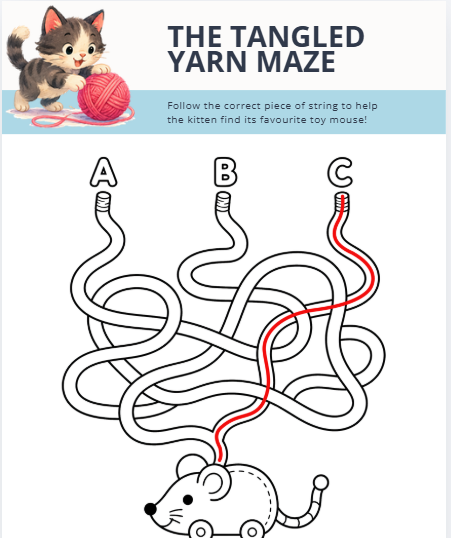 Cat-Themed Puzzle Pack for Kids