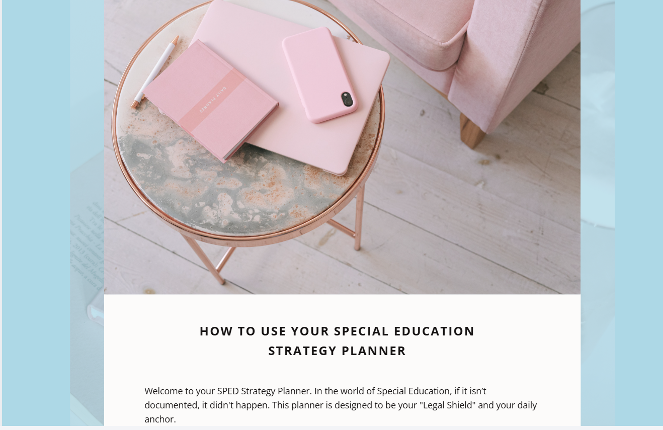 Special Education Strategy Planner