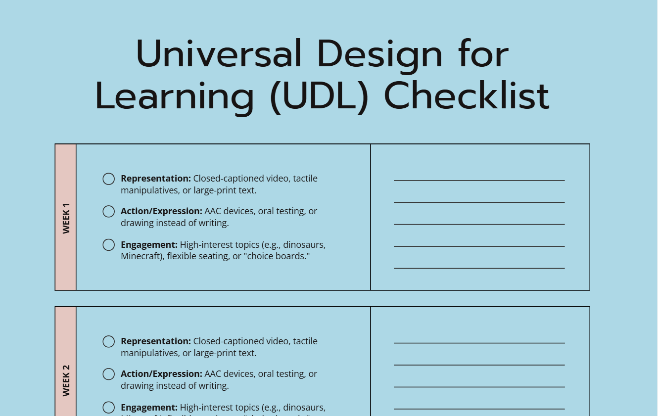 Special Education Strategy Planner