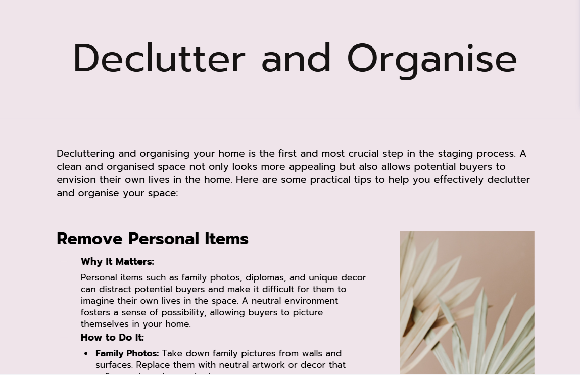 Staging Your Home Guide