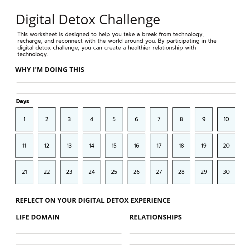 Mental Burnout Workbook