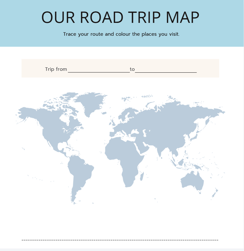 Kids Road Trip Activity Planner